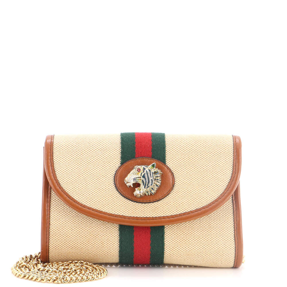 Gucci Mini Rajah Web Chain Shoulder Bag
